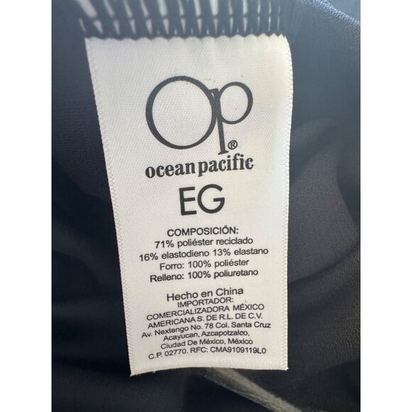 OP Ocean Pacific Dama Black Size Size XL Black One Piece Swimsuit NWT Padded Cup - Picture 4 of 7